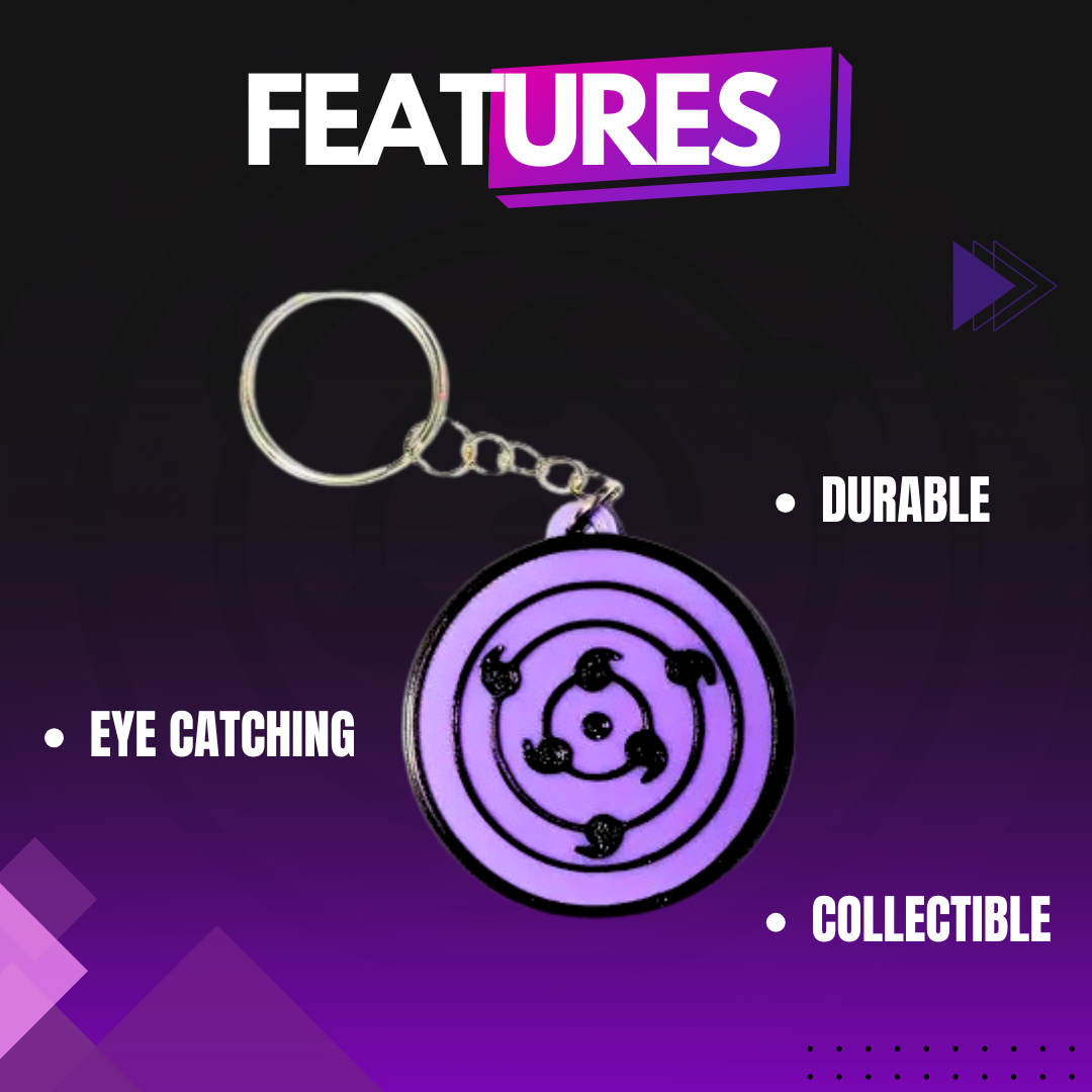 Rinnegan Keychain – Naruto Anime Inspired Accessory